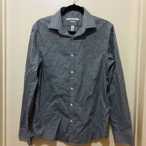 Perry Ellis Plaid Long Sleeve Shirt M 15 1/2 34/35